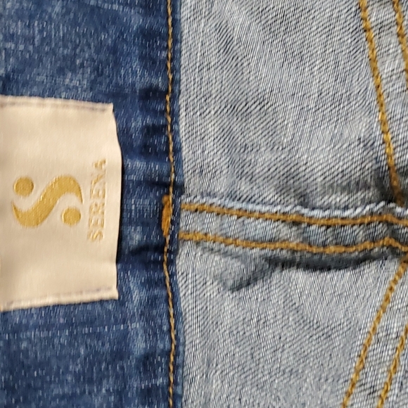 Sarena ZIP FRONT JEANS SKIRT NWOT SIZE M - Picture 4 of 6